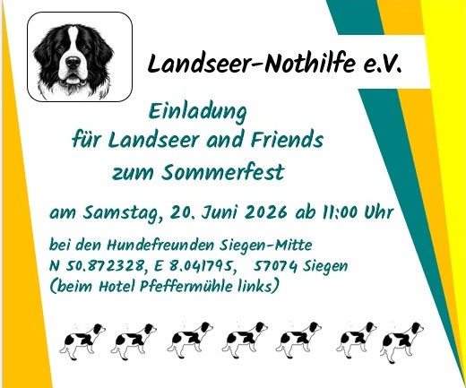 Sommerfest der Landseer-Nothilfe am 20. Juni 2026